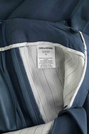 Pantalon droit Zadig & Voltaire Bleu en Viscose