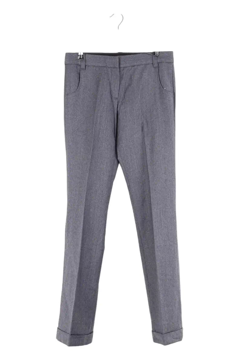 Pantalon droit Zadig & Voltaire Gris en Laine, taille M - Seconde Main