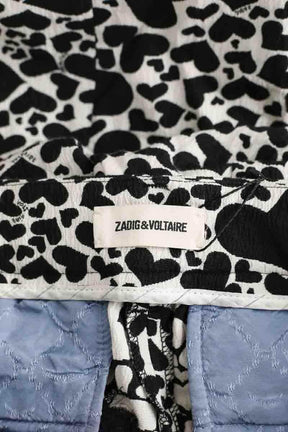 Pantalon droit Zadig & Voltaire Noir en Coton