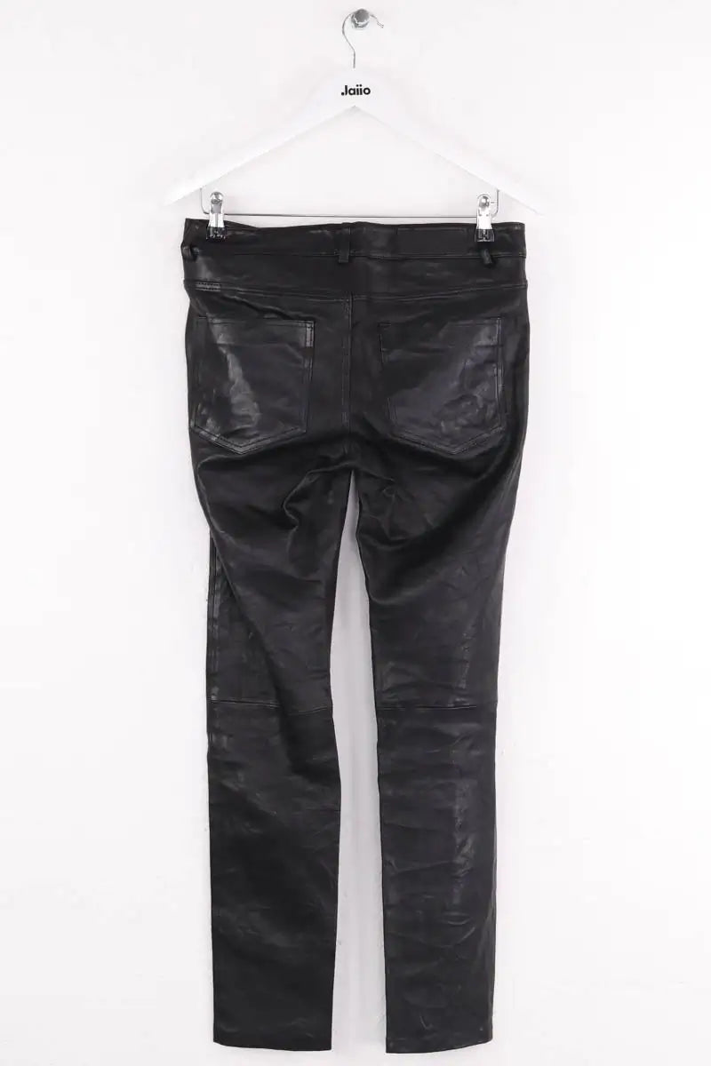 Pantalon droit Zadig & Voltaire Noir en Cuir