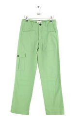 Pantalon droit Zadig & Voltaire Player canvas amande Vert en Coton, taille XS - Seconde Main