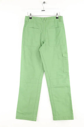Pantalon droit Zadig & Voltaire Player canvas amande Vert en Coton