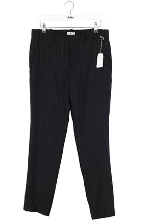 Pantalon droit Zadig & Voltaire Prune shimmer Noir en Viscose, taille M - Seconde Main