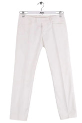 Pantalon Dsquared2 Blanc en Synthétique, taille S - Seconde Main