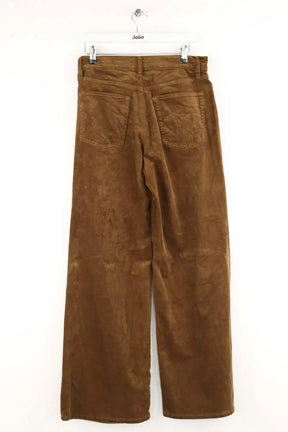 Pantalon Frame Le slim palazzo Marron en Coton