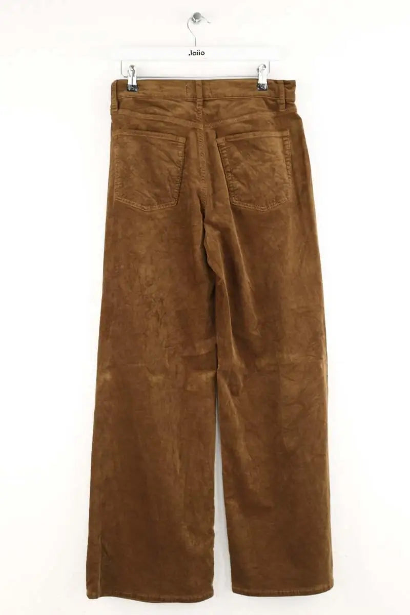 Pantalon Frame Le slim palazzo Marron en Coton