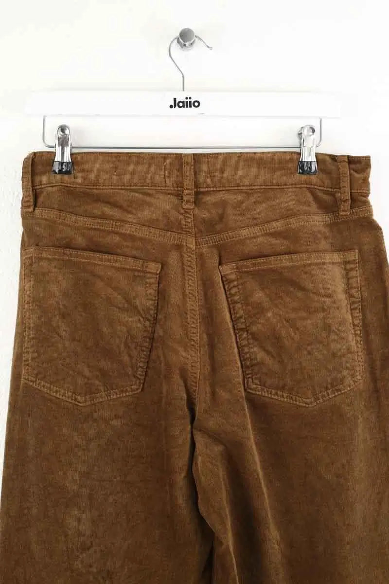 Pantalon Frame Le slim palazzo Marron en Coton