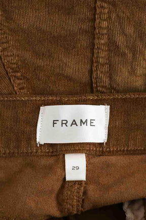 Pantalon Frame Le slim palazzo Marron en Coton
