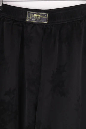 Pantalon Ganni Noir en Synthétique