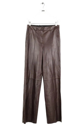 Pantalon Helmut Lang Marron en Cuir, taille M - Seconde Main