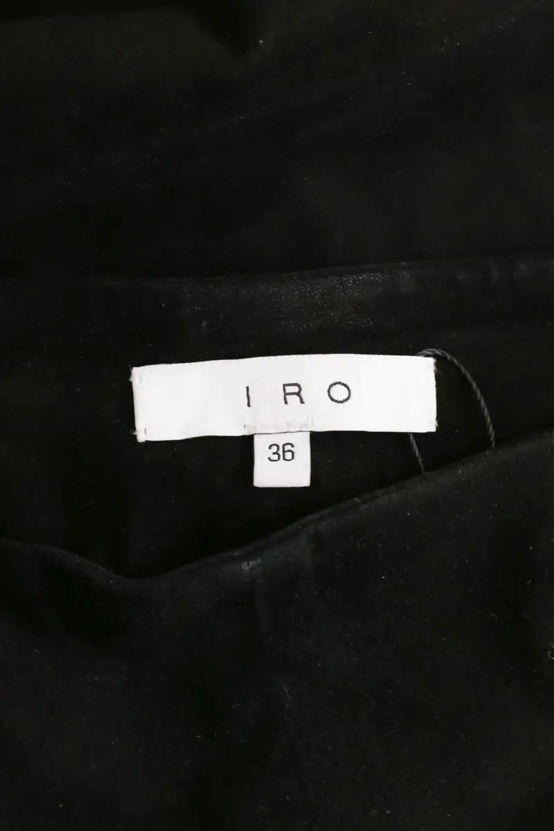 Pantalon Iro Noir en Daim