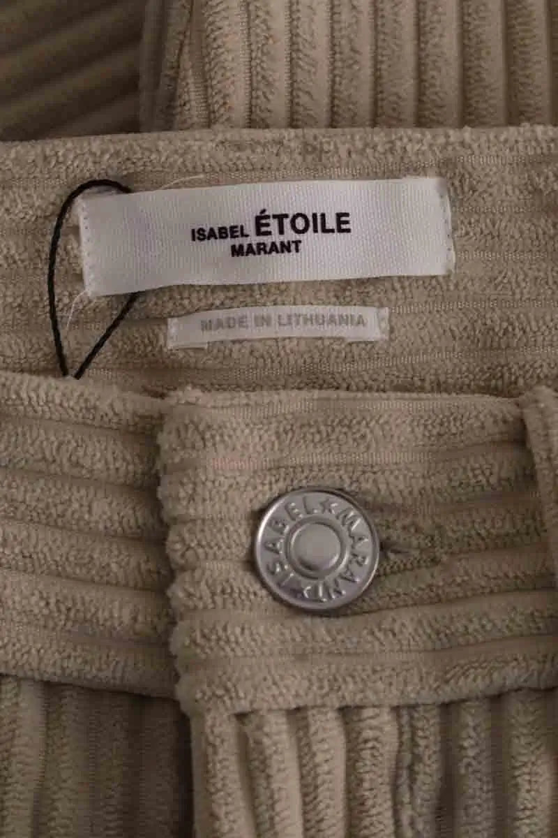 Pantalon Isabel Marant Étoile Beige en Synthétique