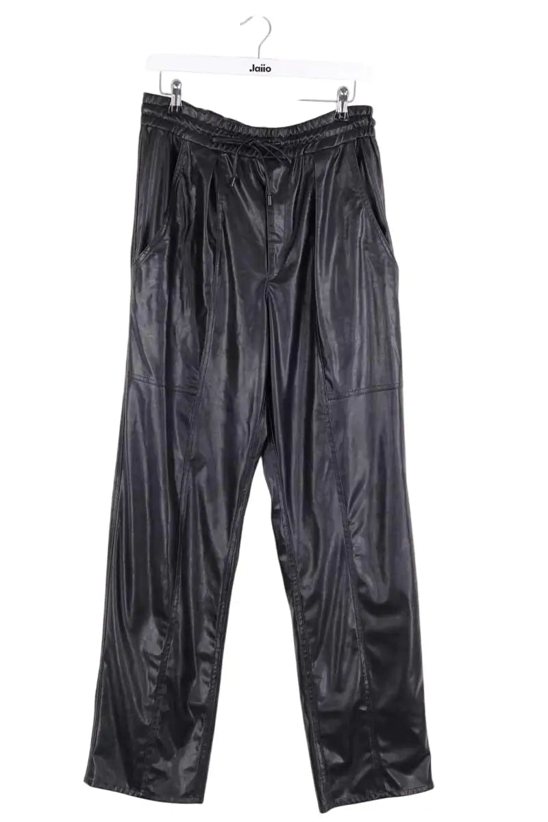 Pantalon Isabel Marant Étoile Noir en Synthétique, taille M - Seconde Main
