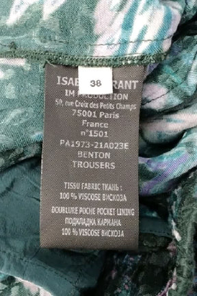 Pantalon Isabel Marant Étoile Vert en Viscose
