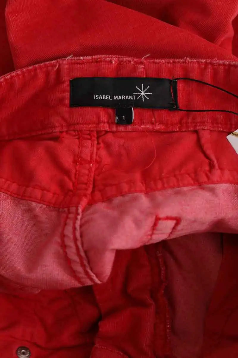 Pantalon Isabel Marant Rouge en Coton