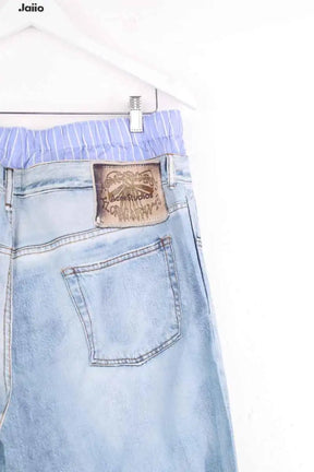 Pantalon large Acne Studios Bleu en Coton