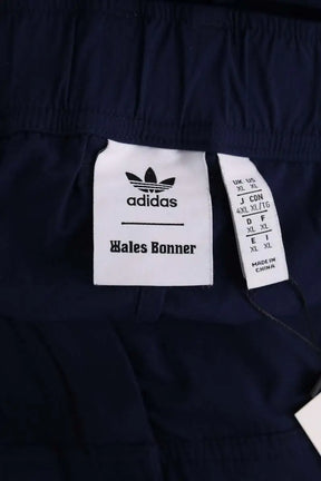 Pantalon large Adidas Bleu en Synthétique