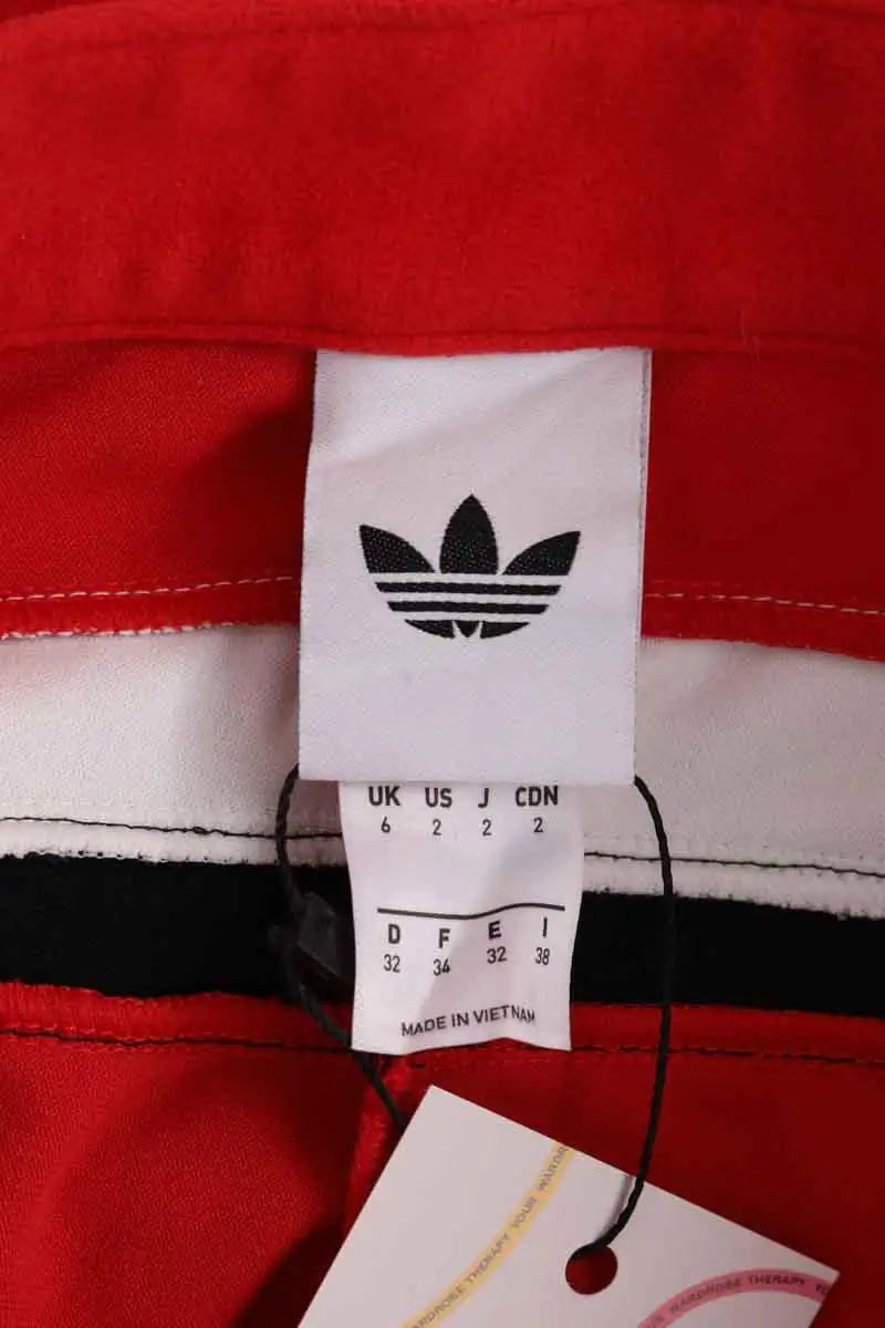 Pantalon large Adidas Rouge en Synthétique