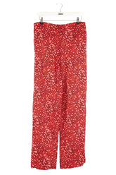 Pantalon large Agnès B. Rouge en Soie, taille M - Seconde Main