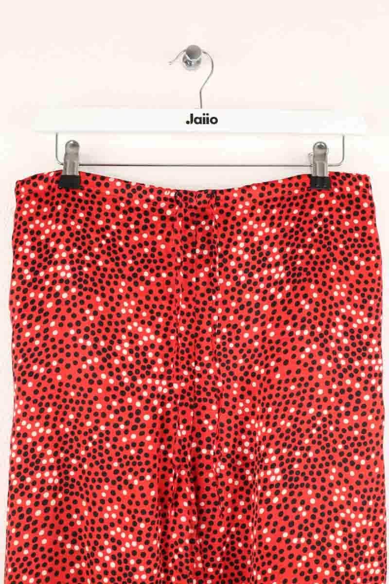 Pantalon large Agnès B. Rouge en Soie
