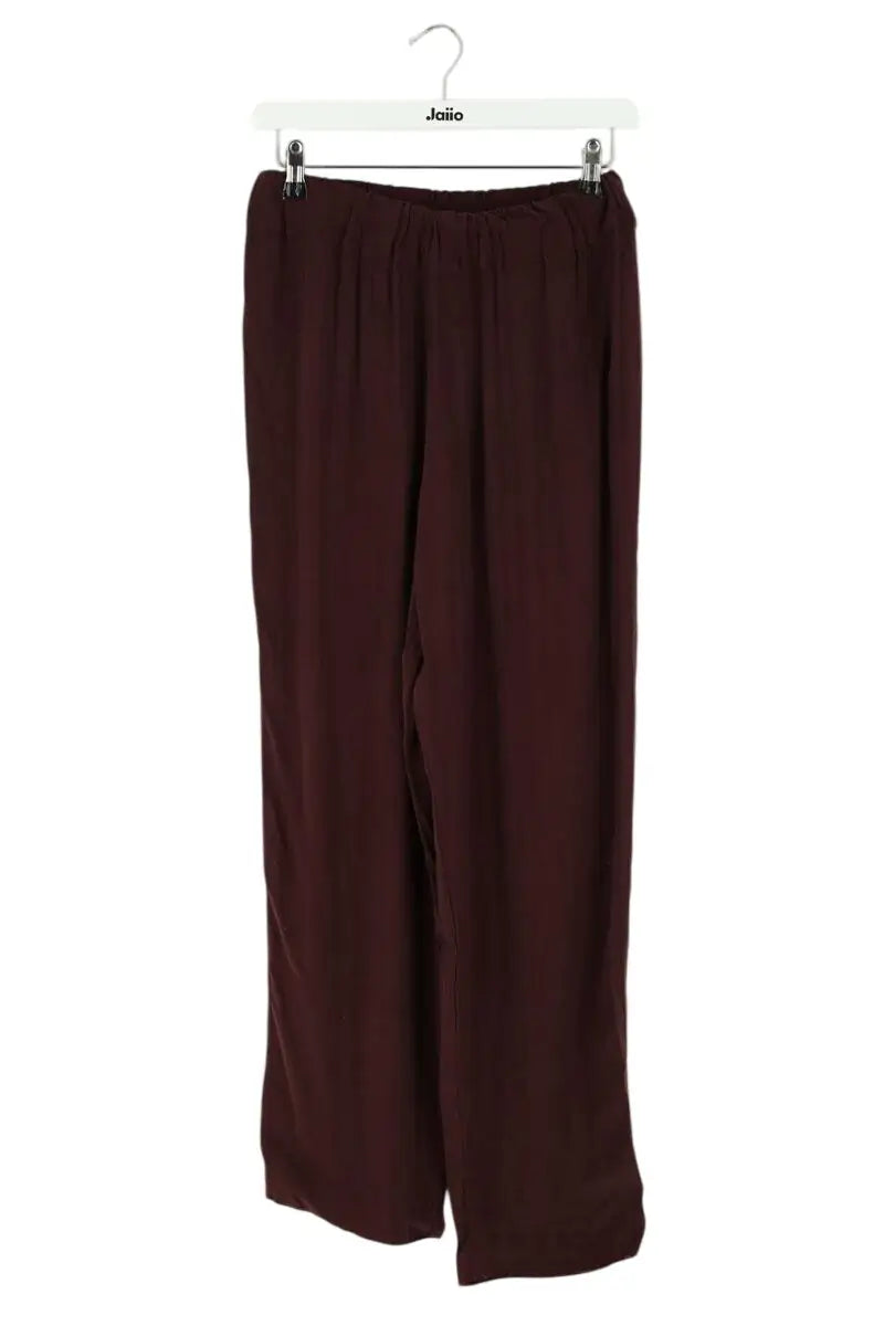 Pantalon large American Vintage Bordeaux en Viscose, taille S - Seconde Main