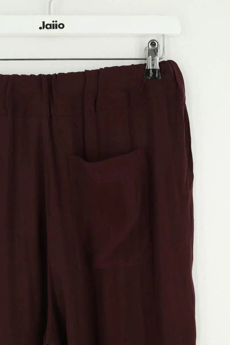 Pantalon large American Vintage Bordeaux en Viscose