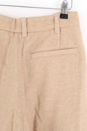 Pantalon large American Vintage Camel en Laine