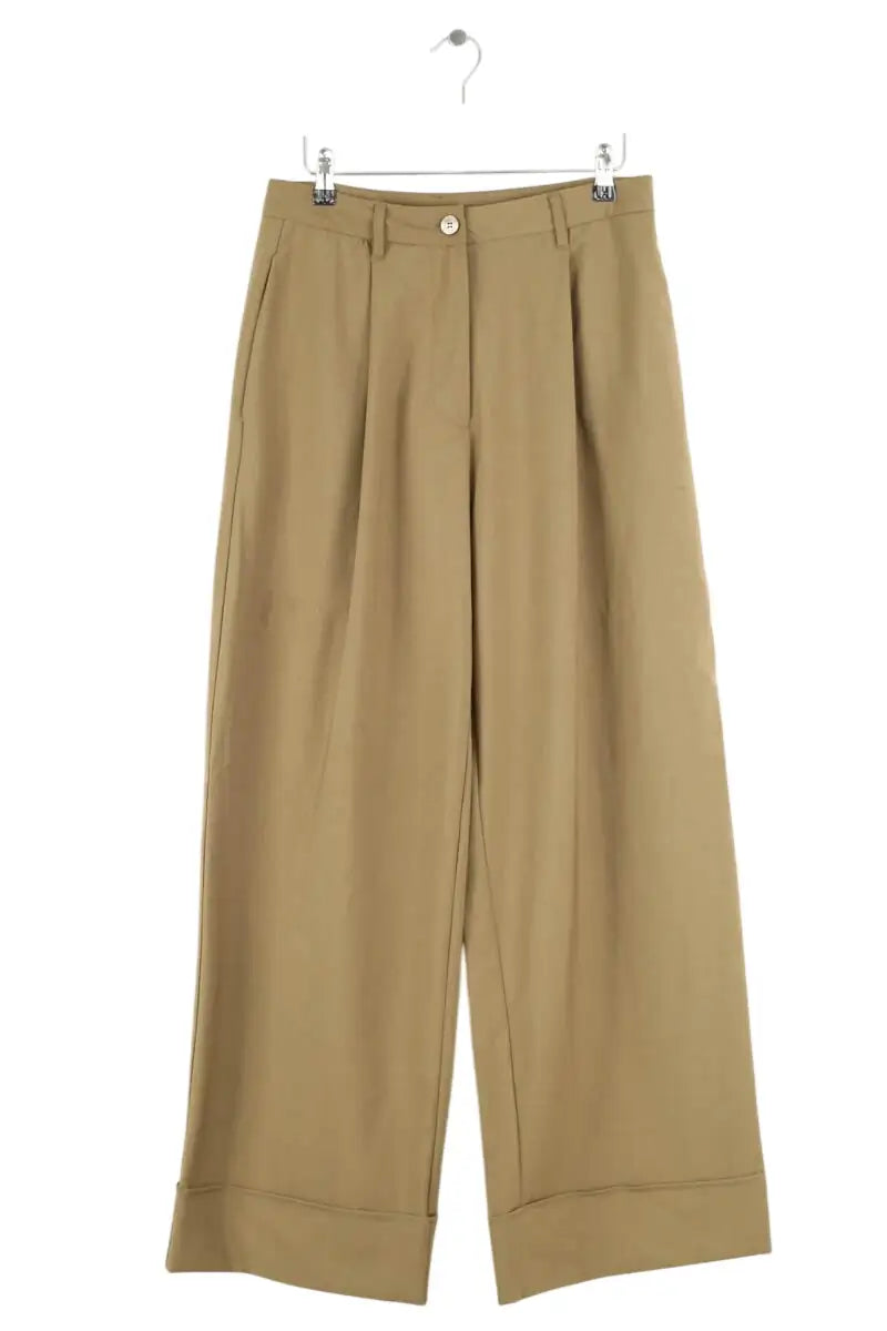 Pantalon large American Vintage Kaki en Synthétique, taille M - Seconde Main