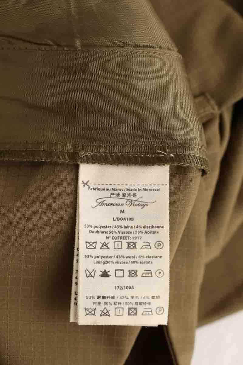 Pantalon large American Vintage Kaki en Synthétique
