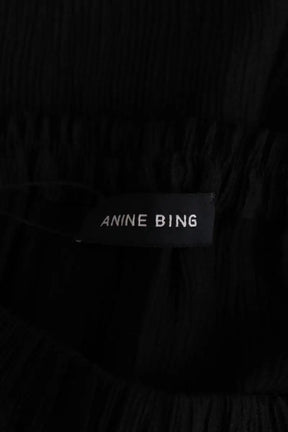 Pantalon large Anine Bing Noir en Viscose