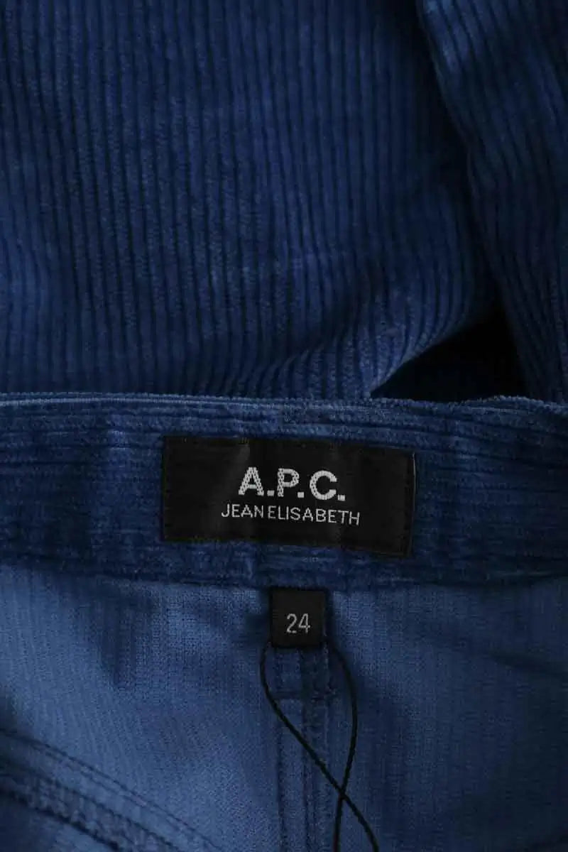 Pantalon large APC Bleu en Coton