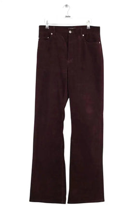 Pantalon large APC Bordeaux en Coton, taille L - Seconde Main