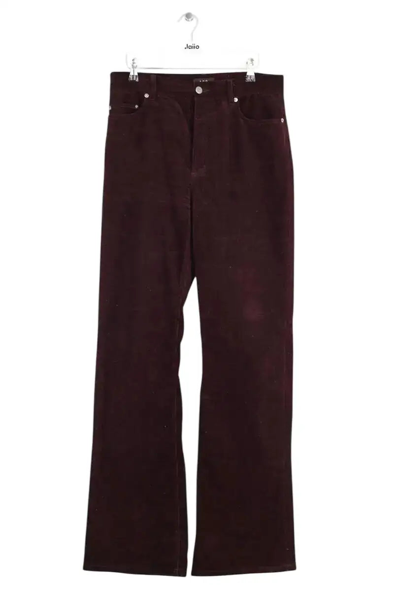Pantalon large APC Bordeaux en Coton, taille L - Seconde Main