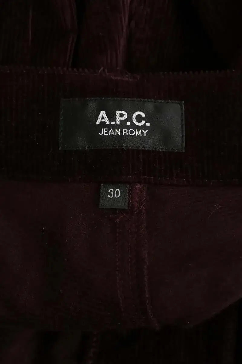Pantalon large APC Bordeaux en Coton