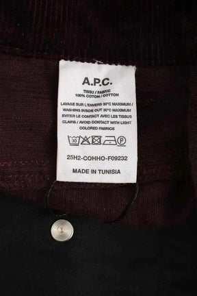 Pantalon large APC Bordeaux en Coton