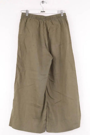 Pantalon large Arket Kaki en Lin
