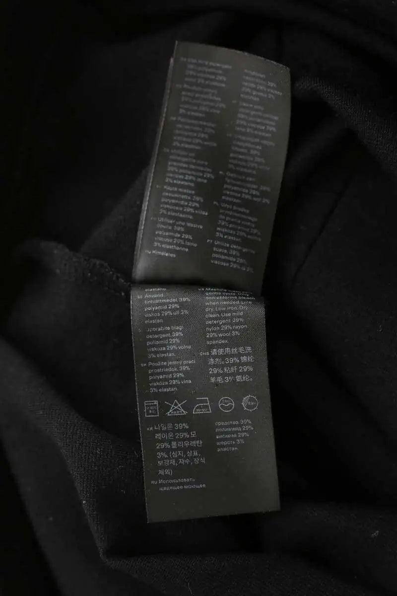 Pantalon large Arket Noir en Polyamide