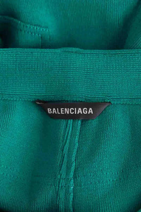 Pantalon large Balenciaga Vert en Coton