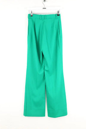 Pantalon large Balenciaga Vert en Laine