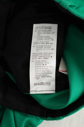 Pantalon large Balenciaga Vert en Laine