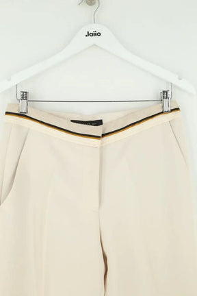 Pantalon large Barbara Bui Beige en Synthétique