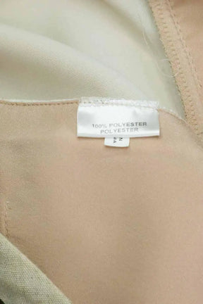 Pantalon large Barbara Bui Beige en Synthétique