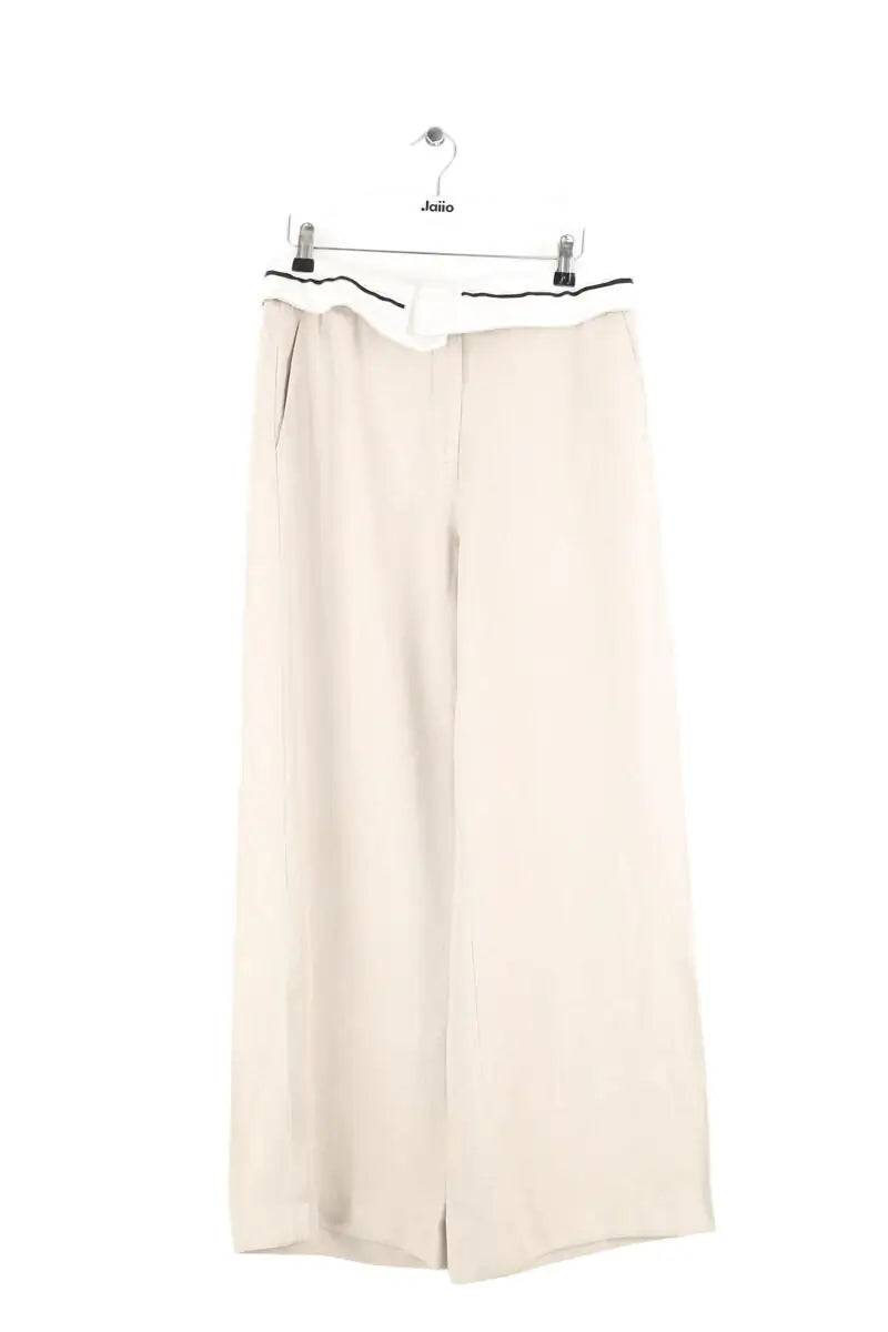 Pantalon large Ba&Sh Beige en Coton, taille S - Seconde Main