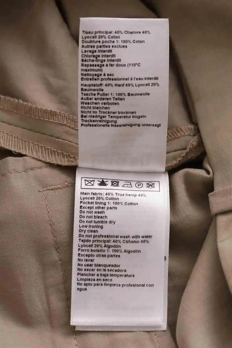 Pantalon large Ba&Sh Beige en Synthétique
