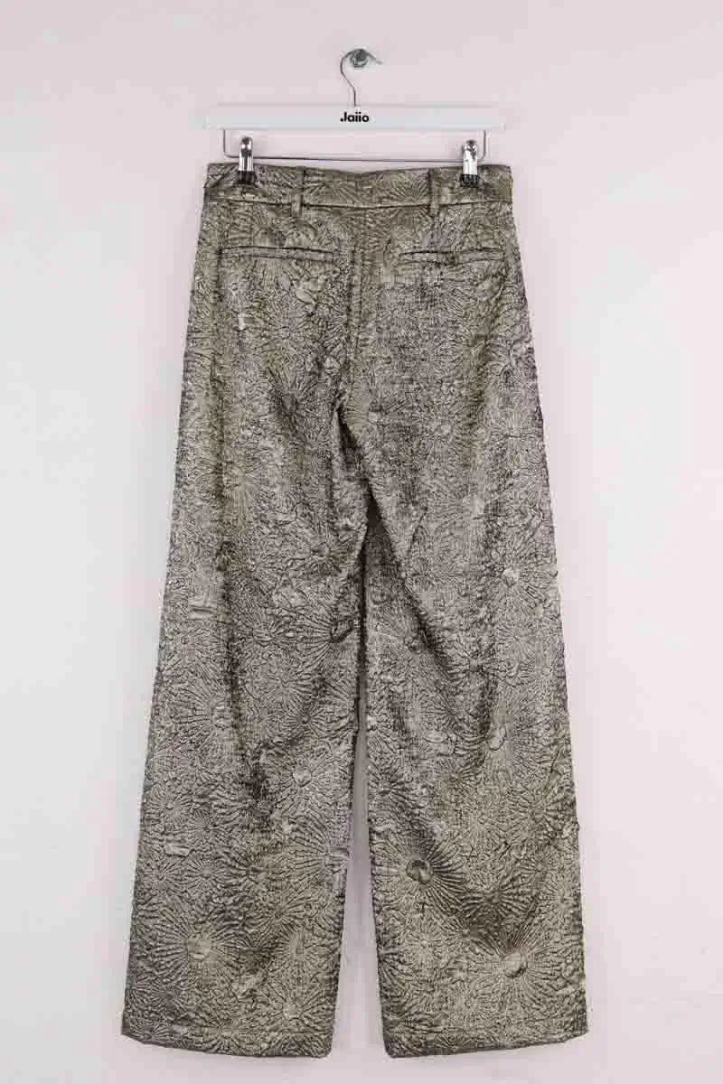Pantalon large Ba&Sh Doré en Synthétique