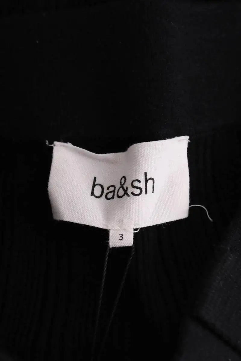 Pantalon large Ba&Sh Noir en Synthétique