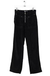 Pantalon large Ba&Sh Noir en Velours, taille XS - Seconde Main