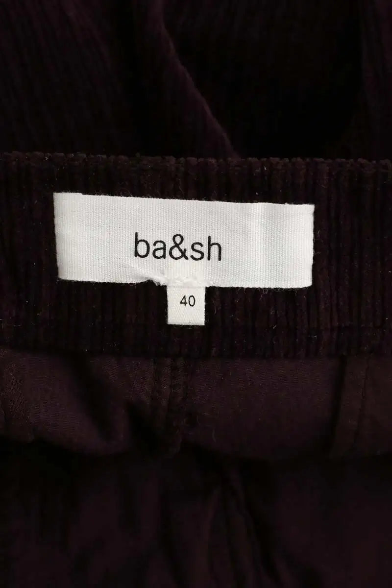 Pantalon large Ba&Sh Violet en Coton