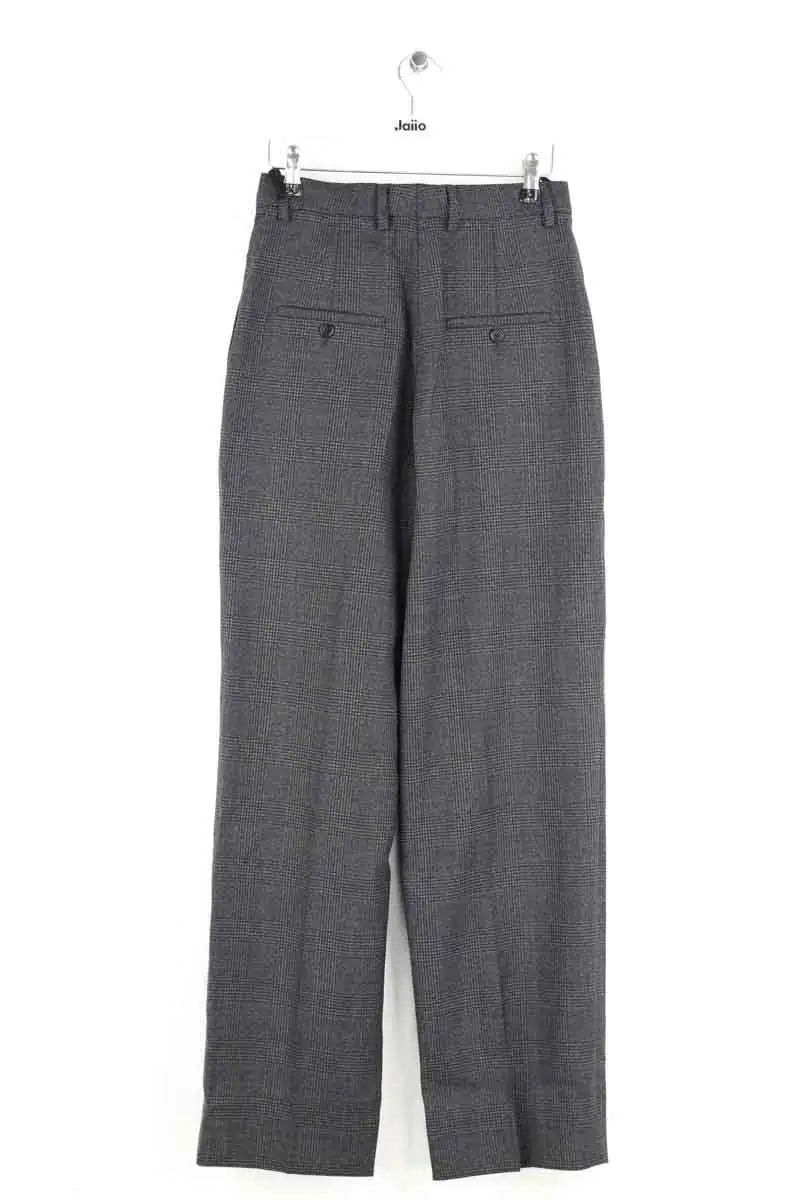 Pantalon large Celine Anthracite en Laine