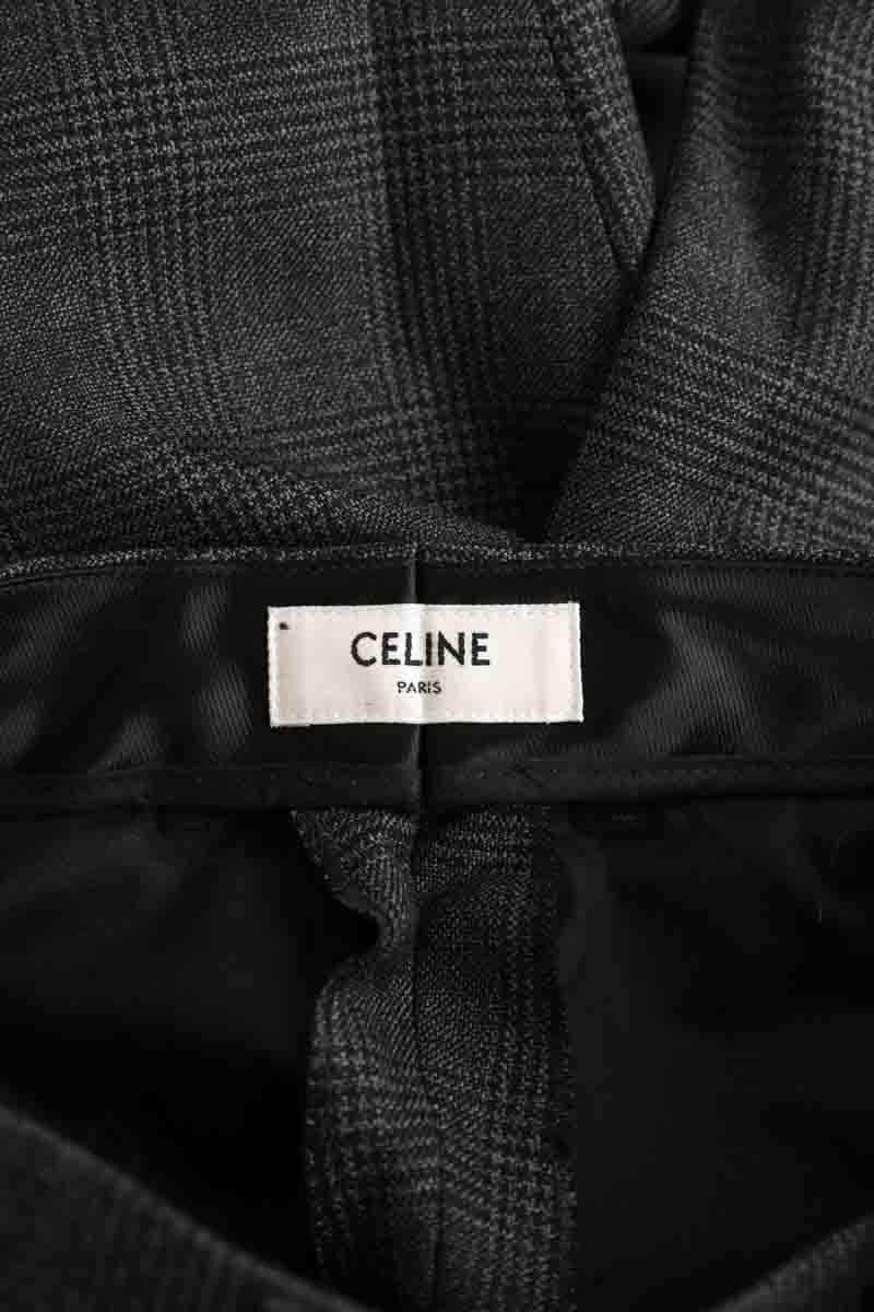 Pantalon large Celine Anthracite en Laine